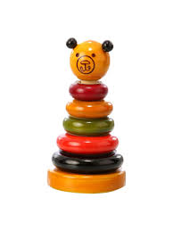 Wooden Bear Rainbow Stacker Toy